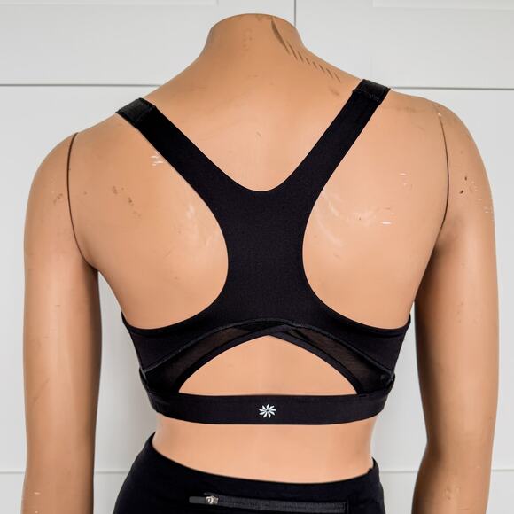 Athleta Ultimate Adjustable Black Sports Bra, Women's A-C, High Impact Ready - Picture 5 of 9